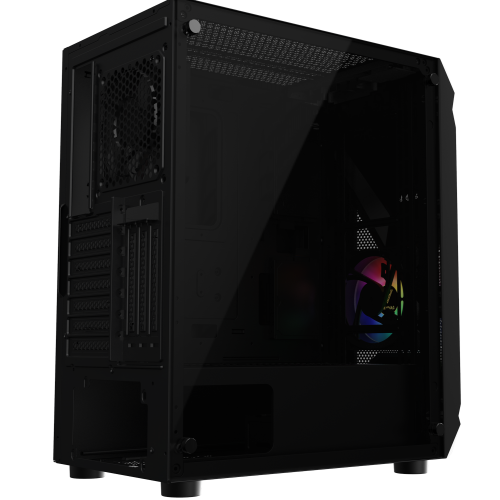 Корпус Gamdias ATHENA E1 Elite Tempered glass без БЖ (4712960135987) Black (Відновлено продавцем, 830121) купити в Україні: Київ, Львів, Хмельницький, Тернопіль, Івано-Франківськ | Перевірка сумісності, низька ціна, відгуки, характеристики від TELEMART фото