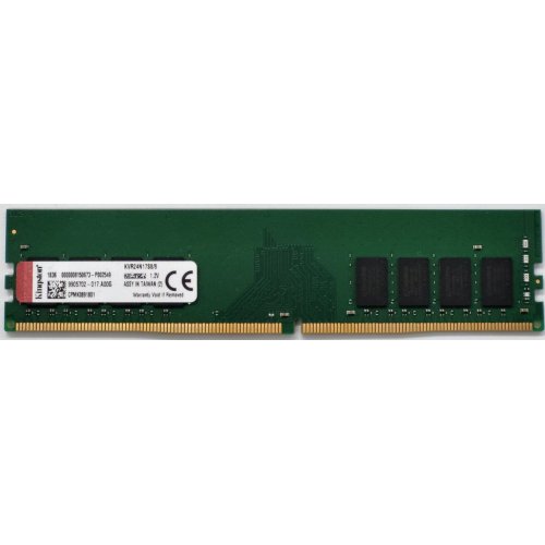 Озу Kingston DDR4 8GB 2400Mhz ValueRAM (KVR24N17S8/8) (Восстановлено продавцом, 830277) купить в Украине: Киев, Днепр, Харьков, Одесса  | Проверка совместимости, низкая цена, отзывы, характеристики от TELEMART фото