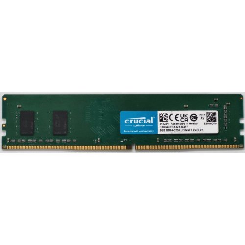 Озу Crucial DDR4 8GB 3200Mhz (CT8G4DFRA32A) (Восстановлено продавцом, 830298) купить в Украине: Киев, Днепр, Харьков, Одесса  | Проверка совместимости, низкая цена, отзывы, характеристики от TELEMART фото