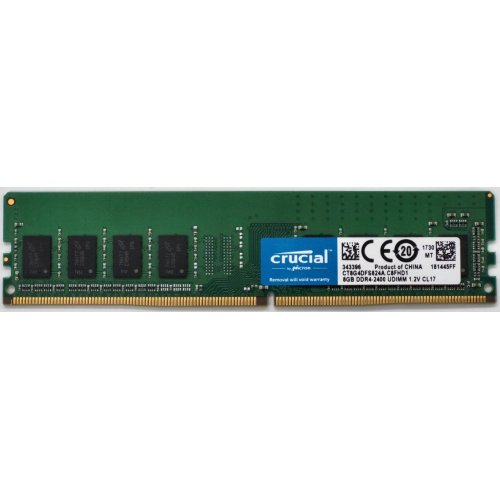 Озу Crucial DDR4 8GB 2400Mhz (CT8G4DFS824A) (Восстановлено продавцом, 830300) купить в Украине: Киев, Днепр, Харьков, Одесса  | Проверка совместимости, низкая цена, отзывы, характеристики от TELEMART фото