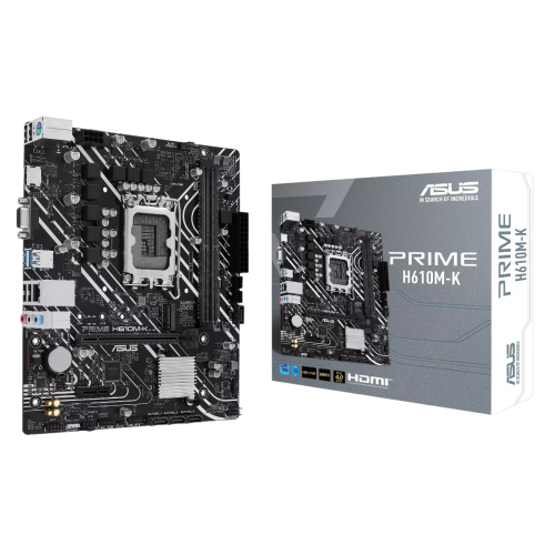Материнська плата Asus PRIME H610M-K (s1700, Intel H610) (Відновлено продавцем, 830488) купити в Україні: Київ, Львів, Хмельницький, Тернопіль, Івано-Франківськ | Перевірка сумісності, низька ціна, відгуки, характеристики від TELEMART фото