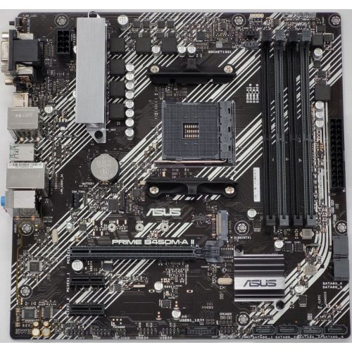 Материнская плата Asus Prime B450M-A II (sAM4, AMD B450) (Восстановлено продавцом, 830495) купить в Украине: Киев, Днепр, Харьков, Одесса  | Проверка совместимости, низкая цена, отзывы, характеристики от TELEMART фото