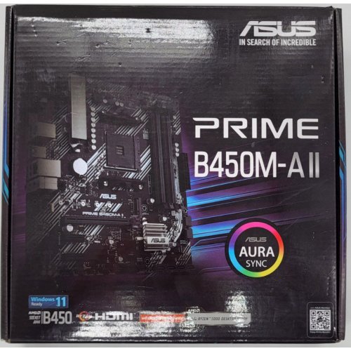 Материнская плата Asus Prime B450M-A II (sAM4, AMD B450) (Восстановлено продавцом, 830495) купить в Украине: Киев, Днепр, Харьков, Одесса  | Проверка совместимости, низкая цена, отзывы, характеристики от TELEMART фото