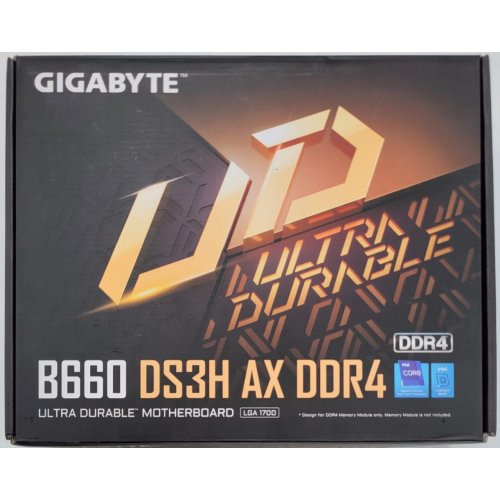 Материнська плата Gigabyte B660 DS3H AX DDR4 (s1700, Intel B660) (Відновлено продавцем, 830501) купити в Україні: Київ, Львів, Хмельницький, Тернопіль, Івано-Франківськ | Перевірка сумісності, низька ціна, відгуки, характеристики від TELEMART фото