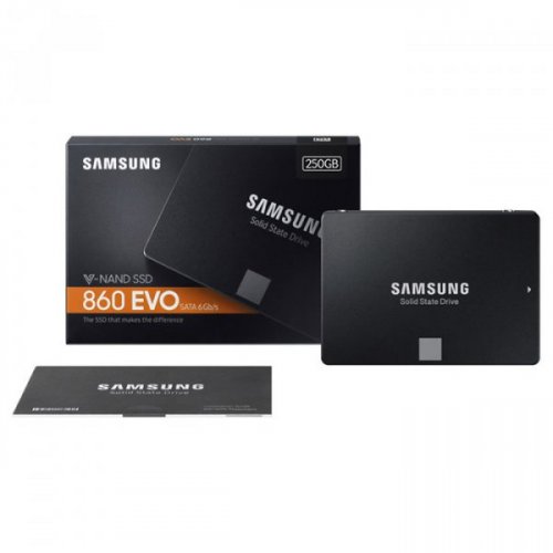 Продать SSD-диск Samsung 860 EVO V-NAND MLC 250GB 2.5" (MZ-76E250B) по Trade-In интернет-магазине Телемарт - Киев, Днепр, Украина фото