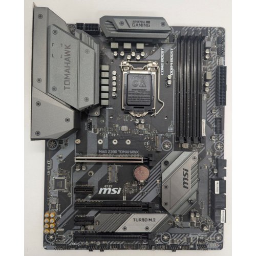 Материнская плата MSI MAG Z390 TOMAHAWK (s1151-v2, Intel Z390) (Восстановлено продавцом, 830686) купить в Украине: Киев, Днепр, Харьков, Одесса  | Проверка совместимости, низкая цена, отзывы, характеристики от TELEMART фото
