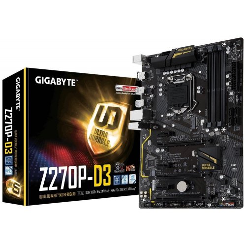 Материнська плата Gigabyte GA-Z270P-D3 (s1151, Intel Z270) (Відновлено продавцем, 830704) купити в Україні: Київ, Львів, Хмельницький, Тернопіль, Івано-Франківськ | Перевірка сумісності, низька ціна, відгуки, характеристики від TELEMART фото