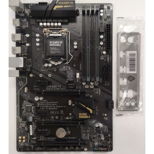 Материнська плата Gigabyte GA-Z270P-D3 (s1151, Intel Z270) (Відновлено продавцем, 830704) купити в Україні: Київ, Львів, Хмельницький, Тернопіль, Івано-Франківськ | Перевірка сумісності, низька ціна, відгуки, характеристики від TELEMART фото
