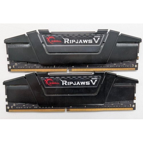 Озп G.Skill DDR4 32GB (2x16GB) 3200Mhz Ripjaws V (F4-3200C16D-32GVK) (Відновлено продавцем, 830856) купити в Україні: Київ, Львів, Хмельницький, Тернопіль, Івано-Франківськ | Перевірка сумісності, низька ціна, відгуки, характеристики від TELEMART фото