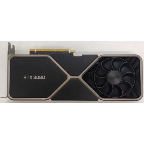Відеокарта Nvidia GeForce RTX 3080 Founders Edition 10240MB (900-1G133-2530-000) (Відновлено продавцем, 830888) купити в Україні: Київ, Львів, Хмельницький, Тернопіль, Івано-Франківськ | Перевірка сумісності, низька ціна, відгуки, характеристики від TELEMART фото
