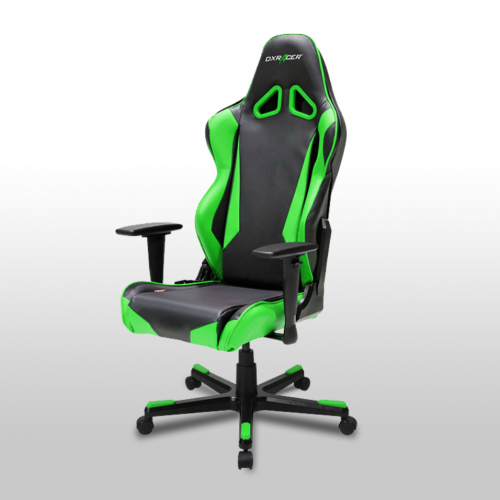 Игровое кресло DXRacer Racing (OH/RB1/NЕ) Black/Green купить в Украине: Киев, Днепр, Харьков, Одесса  | Низкая цена, отзывы, характеристики от TELEMART фото