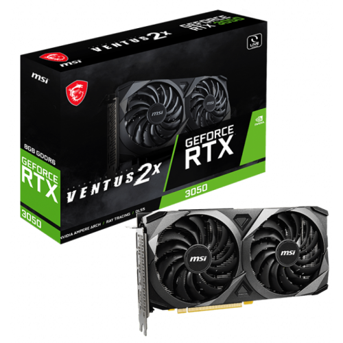 Відеокарта MSI GeForce RTX 3050 VENTUS 2X 8192MB (RTX 3050 VENTUS 2X 8G) (Відновлено продавцем, 831201) купити в Україні: Київ, Львів, Хмельницький, Тернопіль, Івано-Франківськ | Перевірка сумісності, низька ціна, відгуки, характеристики від TELEMART фото