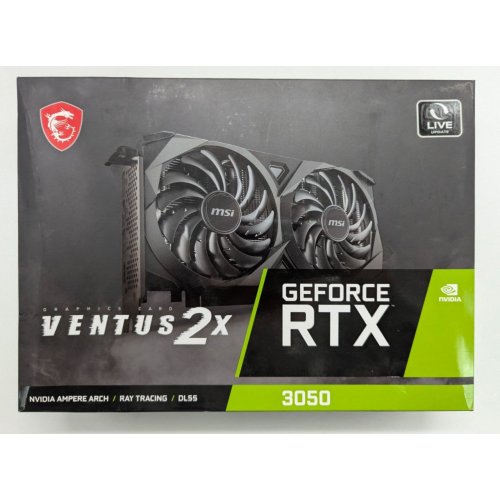 Відеокарта MSI GeForce RTX 3050 VENTUS 2X 8192MB (RTX 3050 VENTUS 2X 8G) (Відновлено продавцем, 831201) купити в Україні: Київ, Львів, Хмельницький, Тернопіль, Івано-Франківськ | Перевірка сумісності, низька ціна, відгуки, характеристики від TELEMART фото