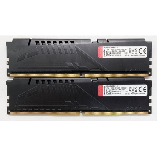 Озу Kingston DDR5 16GB (2x8GB) 6000MHz FURY Beast Black (KF560C40BBK2-16) (Восстановлено продавцом, 831236) купить в Украине: Киев, Днепр, Харьков, Одесса  | Проверка совместимости, низкая цена, отзывы, характеристики от TELEMART фото