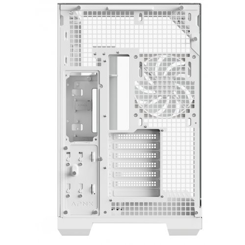 Корпус APNX V2 Tempered Glass без БЖ (APCM-VI02143.21) White купити в Україні: Київ, Львів, Хмельницький, Тернопіль, Івано-Франківськ | Перевірка сумісності, низька ціна, відгуки, характеристики від TELEMART фото