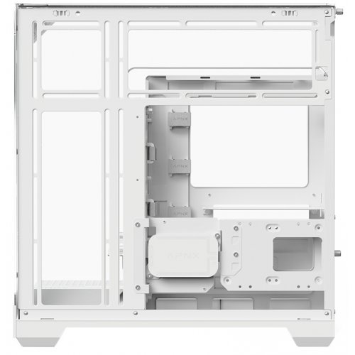 Корпус APNX V2 Tempered Glass без БЖ (APCM-VI02143.21) White купити в Україні: Київ, Львів, Хмельницький, Тернопіль, Івано-Франківськ | Перевірка сумісності, низька ціна, відгуки, характеристики від TELEMART фото