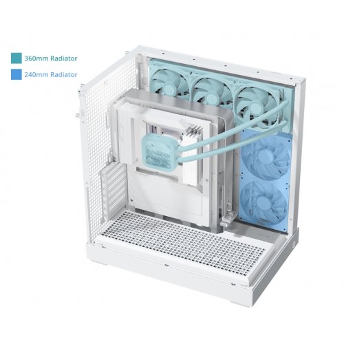 Корпус APNX V2 Tempered Glass без БЖ (APCM-VI02143.21) White купити в Україні: Київ, Львів, Хмельницький, Тернопіль, Івано-Франківськ | Перевірка сумісності, низька ціна, відгуки, характеристики від TELEMART фото