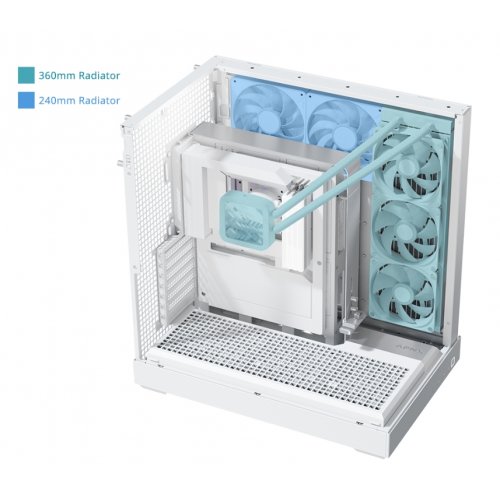 Корпус APNX V2 Tempered Glass без БЖ (APCM-VI02143.21) White купити в Україні: Київ, Львів, Хмельницький, Тернопіль, Івано-Франківськ | Перевірка сумісності, низька ціна, відгуки, характеристики від TELEMART фото