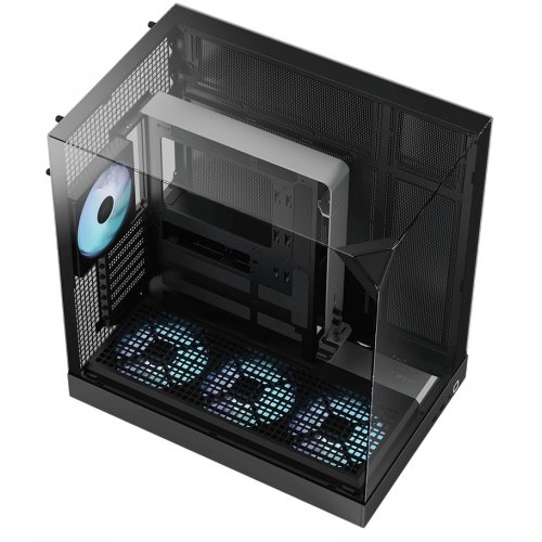 Корпус APNX V2 Tempered Glass без БЖ (APCM-VI02143.11) Black купити в Україні: Київ, Львів, Хмельницький, Тернопіль, Івано-Франківськ | Перевірка сумісності, низька ціна, відгуки, характеристики від TELEMART фото