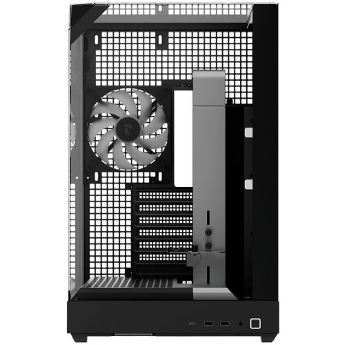 Корпус APNX V2 Tempered Glass без БЖ (APCM-VI02143.11) Black купити в Україні: Київ, Львів, Хмельницький, Тернопіль, Івано-Франківськ | Перевірка сумісності, низька ціна, відгуки, характеристики від TELEMART фото