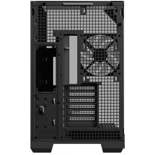 Корпус APNX V2 Tempered Glass без БЖ (APCM-VI02143.11) Black купити в Україні: Київ, Львів, Хмельницький, Тернопіль, Івано-Франківськ | Перевірка сумісності, низька ціна, відгуки, характеристики від TELEMART фото