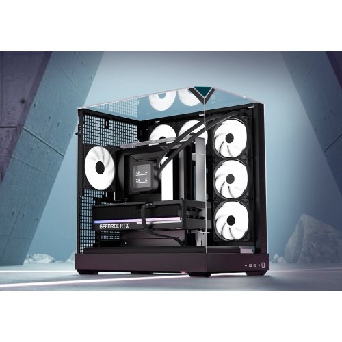 Корпус APNX V2 Tempered Glass без БЖ (APCM-VI02143.11) Black купити в Україні: Київ, Львів, Хмельницький, Тернопіль, Івано-Франківськ | Перевірка сумісності, низька ціна, відгуки, характеристики від TELEMART фото