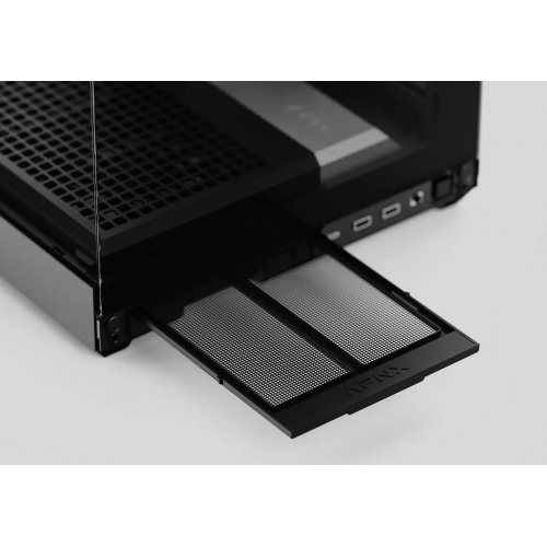 Корпус APNX V2 Tempered Glass без БЖ (APCM-VI02143.11) Black купити в Україні: Київ, Львів, Хмельницький, Тернопіль, Івано-Франківськ | Перевірка сумісності, низька ціна, відгуки, характеристики від TELEMART фото
