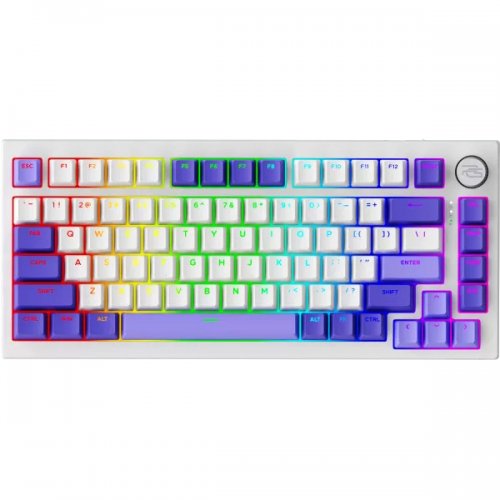 Клавиатура Proove Gaming Coupe RGB Huano Kobe Wireless (WKCP00022404) White/Purple купить в Украине: Киев, Днепр, Харьков, Одесса  | Низкая цена, отзывы, характеристики от TELEMART фото