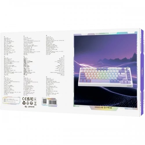 Клавиатура Proove Gaming Coupe RGB Huano Kobe Wireless (WKCP00022404) White/Purple купить в Украине: Киев, Днепр, Харьков, Одесса  | Низкая цена, отзывы, характеристики от TELEMART фото