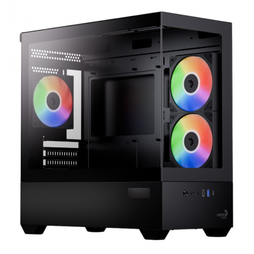 Корпус Aerocool P300D Digi-G-V1 Tempered Glass без БП (ACCS-PN05033.11) Black купить в Украине: Киев, Днепр, Харьков, Одесса  | Проверка совместимости, низкая цена, отзывы, характеристики от TELEMART фото