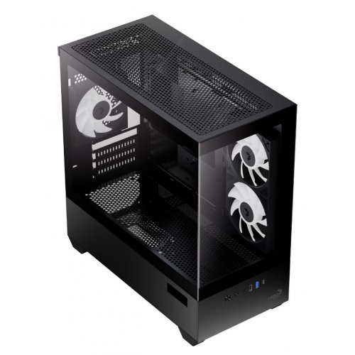 Корпус Aerocool P300D Digi-G-V1 Tempered Glass без БП (ACCS-PN05033.11) Black купить в Украине: Киев, Днепр, Харьков, Одесса  | Проверка совместимости, низкая цена, отзывы, характеристики от TELEMART фото