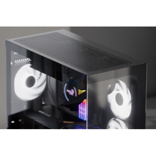 Корпус Aerocool P300D Digi-G-V1 Tempered Glass без БП (ACCS-PN05033.11) Black купить в Украине: Киев, Днепр, Харьков, Одесса  | Проверка совместимости, низкая цена, отзывы, характеристики от TELEMART фото