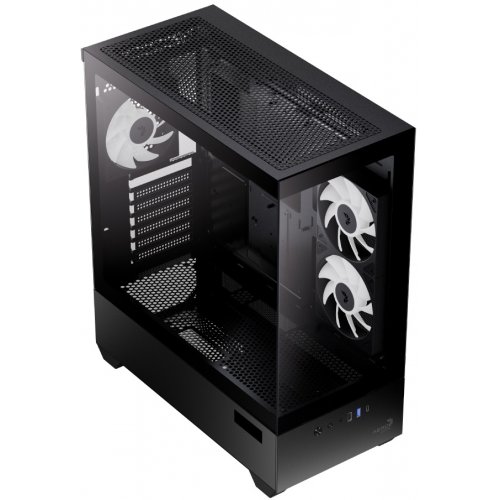Корпус Aerocool P500D Digi-G-V1 Tempered Glass без БП (ACCM-PN07033.11) Black купить в Украине: Киев, Днепр, Харьков, Одесса  | Проверка совместимости, низкая цена, отзывы, характеристики от TELEMART фото