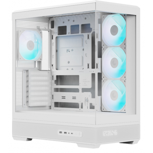 Корпус Aerocool P500B Digi-V1 Tempered Glass без БП (ACCM-PN09143.21) White купить в Украине: Киев, Днепр, Харьков, Одесса  | Проверка совместимости, низкая цена, отзывы, характеристики от TELEMART фото