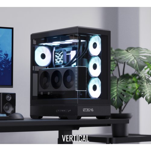 Корпус Aerocool P500B Digi-V1 Tempered Glass без БП (ACCM-PN09143.11) Black купить в Украине: Киев, Днепр, Харьков, Одесса  | Проверка совместимости, низкая цена, отзывы, характеристики от TELEMART фото