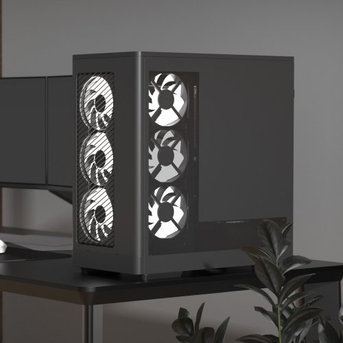 Корпус Aerocool D520A-V1 без БЖ (ACCM-DS05143.11) Black купити в Україні: Київ, Львів, Хмельницький, Тернопіль, Івано-Франківськ | Перевірка сумісності, низька ціна, відгуки, характеристики від TELEMART фото