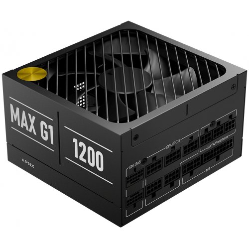 Блок живлення APNX MAX G1 1200W (APPG-MXK2FEC.X1) купити в Україні: Київ, Львів, Хмельницький, Тернопіль, Івано-Франківськ | Перевірка сумісності, низька ціна, відгуки, характеристики від TELEMART фото