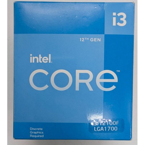 Процессор Intel Core i3-12100F 3.3(4.3)GHz 12MB s1700 Box (BX8071512100F) (Восстановлено продавцом, 831287) купить в Украине: Киев, Днепр, Харьков, Одесса  | Проверка совместимости, низкая цена, отзывы, характеристики от TELEMART фото