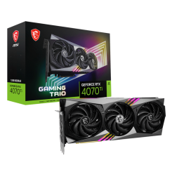 Відеокарта MSI GeForce RTX 4070 Ti GAMING TRIO 12288MB (RTX 4070 Ti GAMING TRIO 12G) (Відновлено продавцем, 831306)