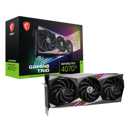 Відеокарта MSI GeForce RTX 4070 Ti GAMING TRIO 12288MB (RTX 4070 Ti GAMING TRIO 12G) (Відновлено продавцем, 831306) купити в Україні: Київ, Львів, Хмельницький, Тернопіль, Івано-Франківськ | Перевірка сумісності, низька ціна, відгуки, характеристики від TELEMART фото
