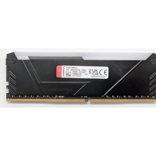 Озу Kingston DDR4 16GB 3200Mhz FURY Beast RGB Black (KF432C16BB2A/16) (Восстановлено продавцом, 831355) купить в Украине: Киев, Днепр, Харьков, Одесса  | Проверка совместимости, низкая цена, отзывы, характеристики от TELEMART фото