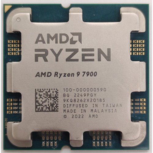 Процесор AMD Ryzen 9 7900 3.7(5.4)GHz 64MB sAM5 Tray (100-000000590) (Відновлено продавцем, 831496) купити в Україні: Київ, Львів, Хмельницький, Тернопіль, Івано-Франківськ | Перевірка сумісності, низька ціна, відгуки, характеристики від TELEMART фото