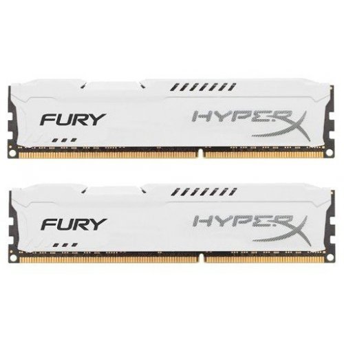Photo RAM Уценка озу Kingston DDR3 8GB (2x4GB) 1600MHz HyperX FURY White (HX316C10FWK2/8) (Вскрыта упаковка, 83168)