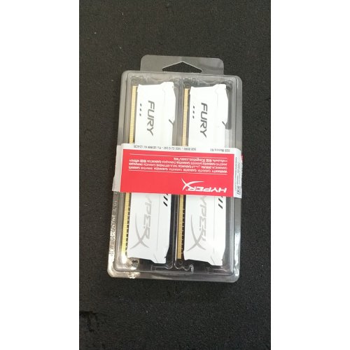 Photo RAM Уценка озу Kingston DDR3 8GB (2x4GB) 1600MHz HyperX FURY White (HX316C10FWK2/8) (Вскрыта упаковка, 83168)