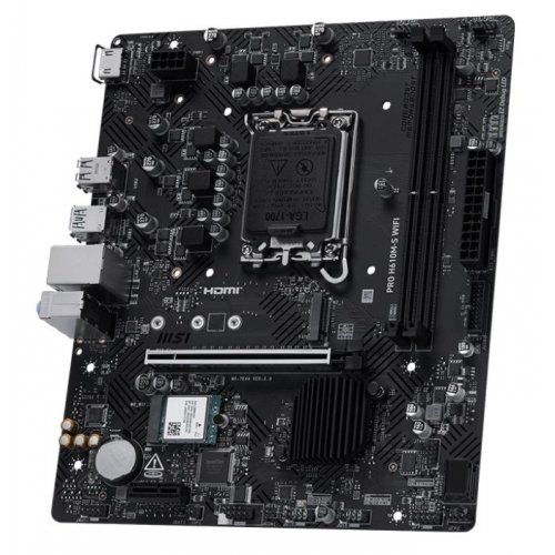 Материнська плата MSI PRO H610M-S WIFI (s1700, Intel H610) купити в Україні: Київ, Львів, Хмельницький, Тернопіль, Івано-Франківськ | Перевірка сумісності, низька ціна, відгуки, характеристики від TELEMART фото