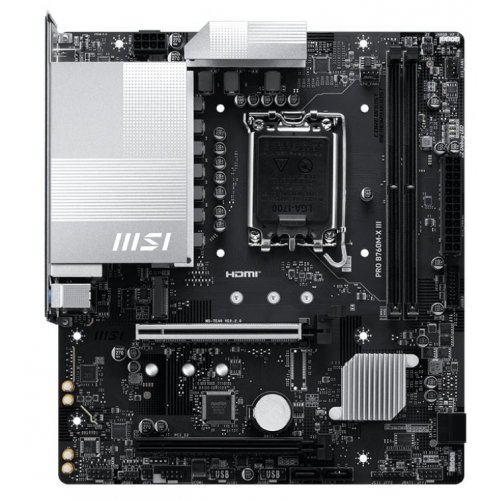 Материнська плата MSI PRO B760M-X III (s1700, Intel B760) купити в Україні: Київ, Львів, Хмельницький, Тернопіль, Івано-Франківськ | Перевірка сумісності, низька ціна, відгуки, характеристики від TELEMART фото