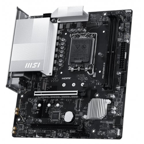 Материнська плата MSI PRO B760M-X III (s1700, Intel B760) купити в Україні: Київ, Львів, Хмельницький, Тернопіль, Івано-Франківськ | Перевірка сумісності, низька ціна, відгуки, характеристики від TELEMART фото