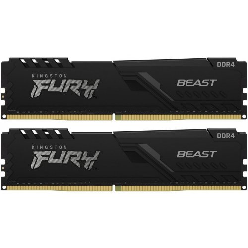 Уценка озу Kingston DDR4 32GB (2x16GB) 3200Mhz FURY Beast Black (KF432C16BB1K2/32WP) (Вскрытая упаковка, 831860) купить в Украине: Киев, Днепр, Харьков, Одесса  | Проверка совместимости, низкая цена, отзывы, характеристики от TELEMART фото