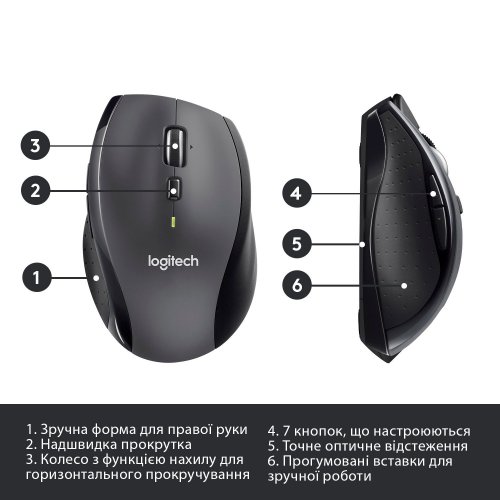 Фото Мышка Logitech M705 Wireless (910-001949) Black