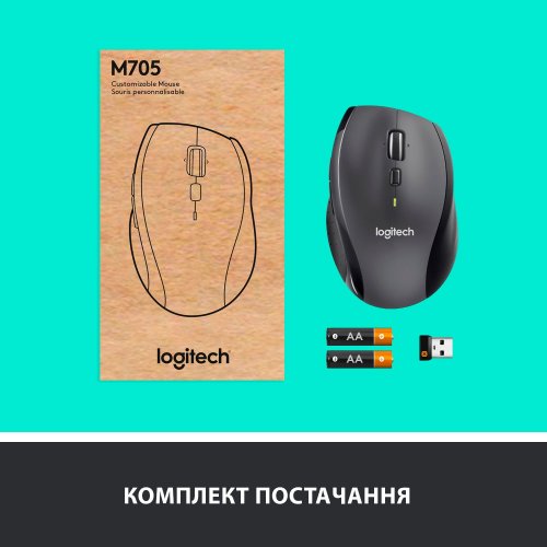 Фото Мышка Logitech M705 Wireless (910-001949) Black